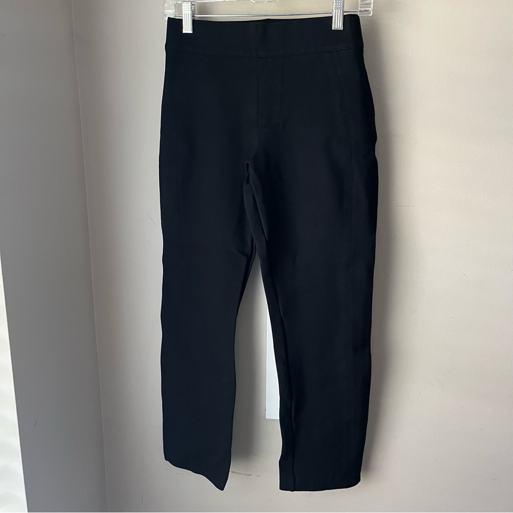 Spanx Womens Classic Black The Perfect Pant 4 Pocket Skinny Ponte Ankle Pants S